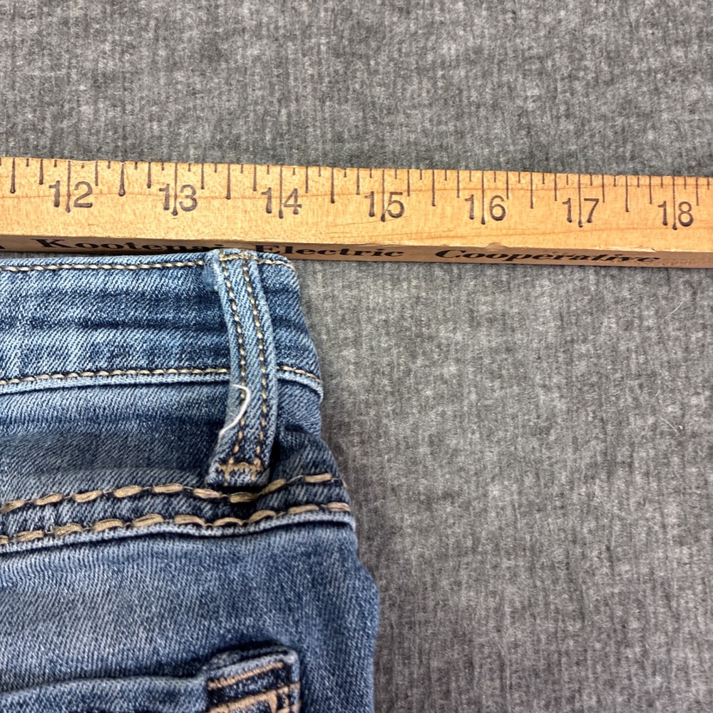 Wrangler Shiloh Riding Jeans Bootcut Womens 7x32 Blue Flex Waistband Embroidered - Picture 11 of 14